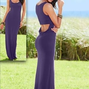 Maxi tank dress with keyhole back NWOT